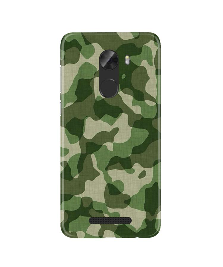 Army Camouflage Case for Gionee A1 Lite  (Design - 106)