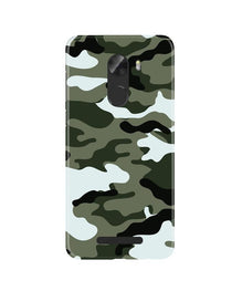 Army Camouflage Mobile Back Case for Gionee A1 Lite  (Design - 108)