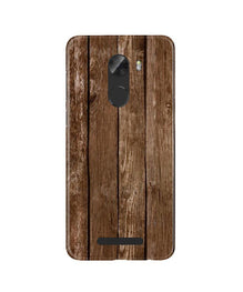 Wooden Look Mobile Back Case for Gionee A1 Lite  (Design - 112)