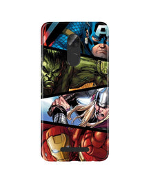 Avengers Superhero Mobile Back Case for Gionee A1 Lite  (Design - 124)