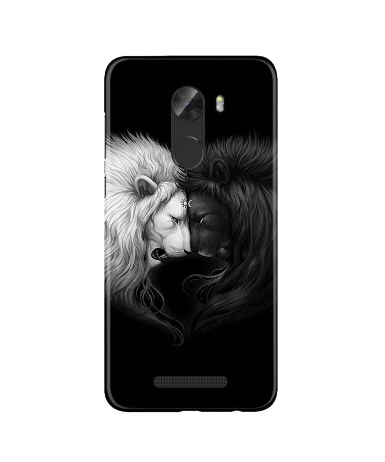 Dark White Lion Case for Gionee A1 Lite  (Design - 140)