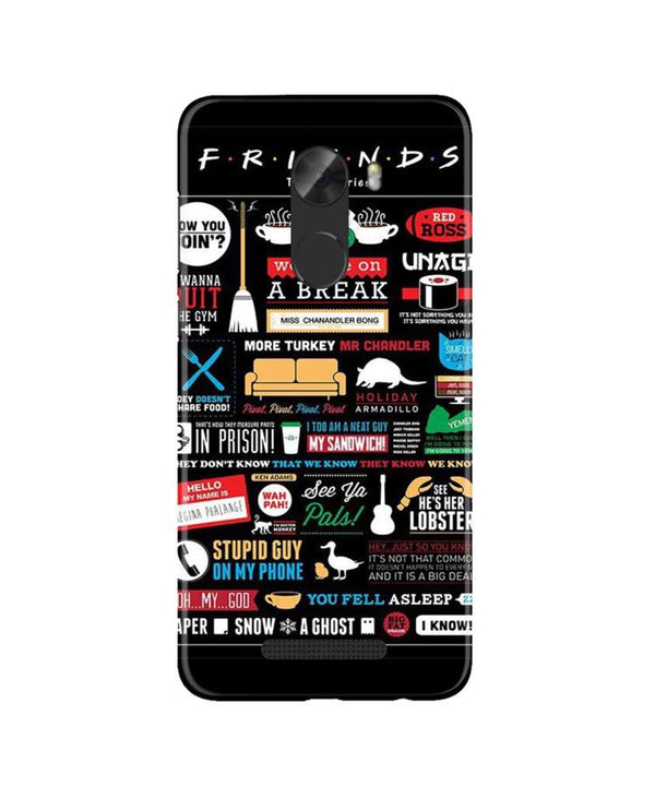 Friends Case for Gionee A1 Lite  (Design - 145)