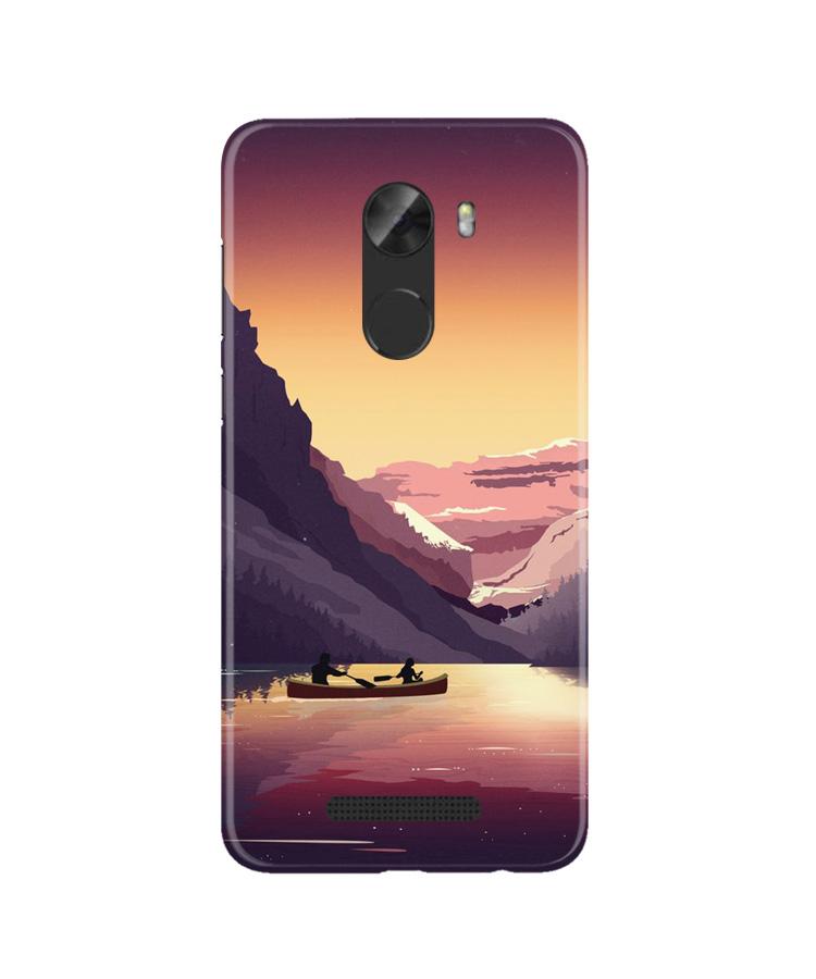 Mountains Boat Case for Gionee A1 Lite (Design - 181)