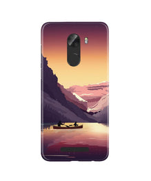 Mountains Boat Mobile Back Case for Gionee A1 Lite (Design - 181)