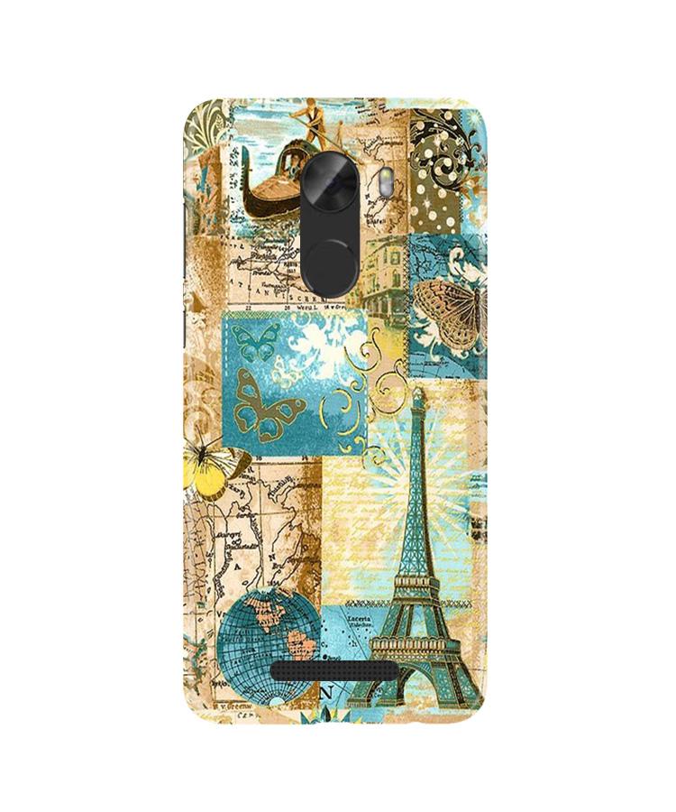 Travel Eiffel Tower Case for Gionee A1 Lite (Design No. 206)