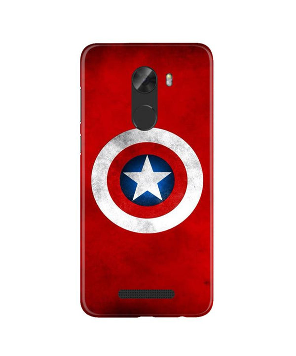 Captain America Case for Gionee A1 Lite (Design No. 249)