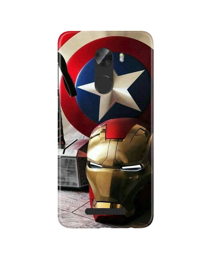 Ironman Captain America Case for Gionee A1 Lite (Design No. 254)