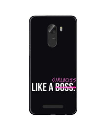 Like a Girl Boss Mobile Back Case for Gionee A1 Lite (Design - 265)