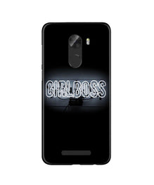 Girl Boss Black Mobile Back Case for Gionee A1 Lite (Design - 268)