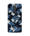 White flowers Blue Background2 Case for Gionee A1 Plus