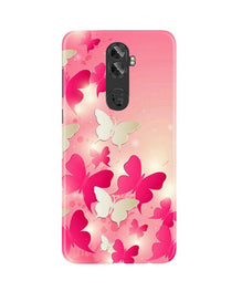 White Pick Butterflies Mobile Back Case for Gionee A1 Plus (Design - 28)