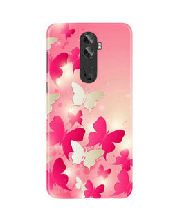 White Pick Butterflies Case for Gionee A1 Plus
