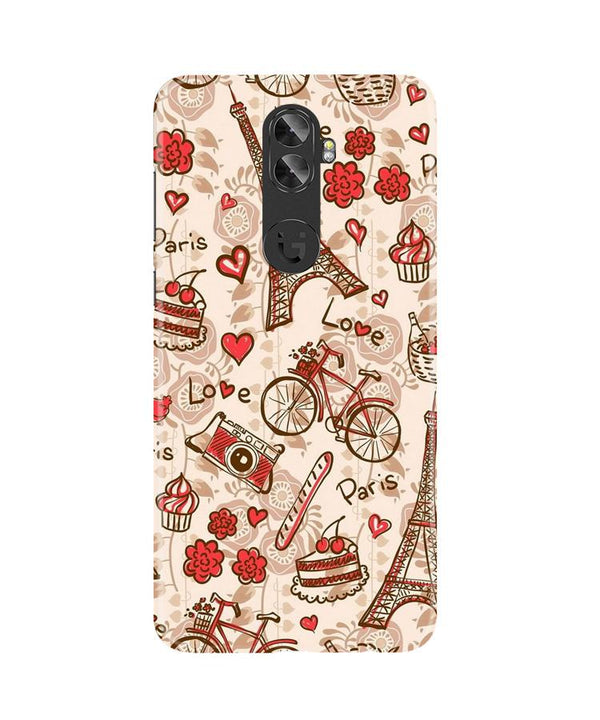 Love Paris Case for Gionee A1 Plus  (Design - 103)