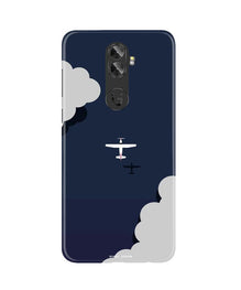 Clouds Plane Mobile Back Case for Gionee A1 Plus (Design - 196)