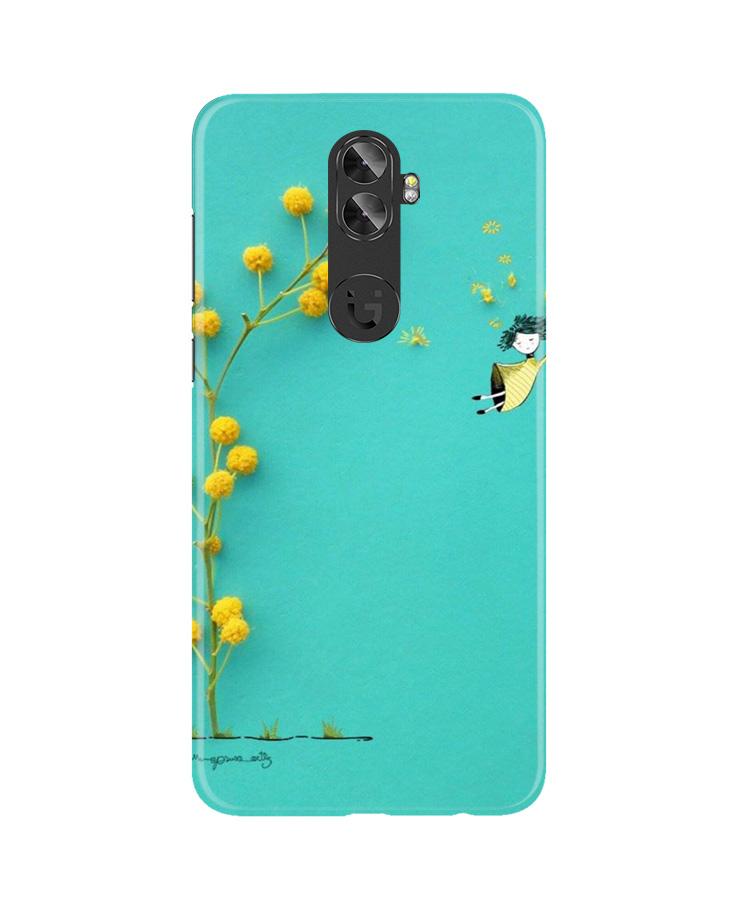 Flowers Girl Case for Gionee A1 Plus (Design No. 216)