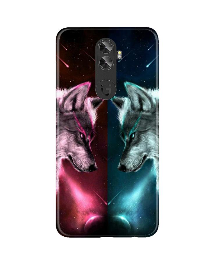Wolf fight Case for Gionee A1 Plus (Design No. 221)
