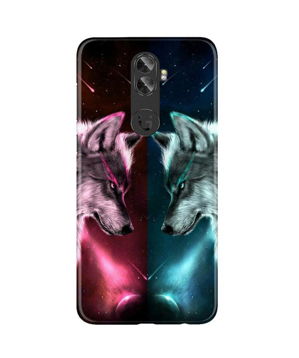 Wolf fight Case for Gionee A1 Plus (Design No. 221)