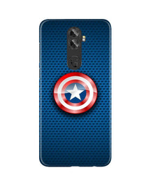 Captain America Shield Mobile Back Case for Gionee A1 Plus (Design - 253)