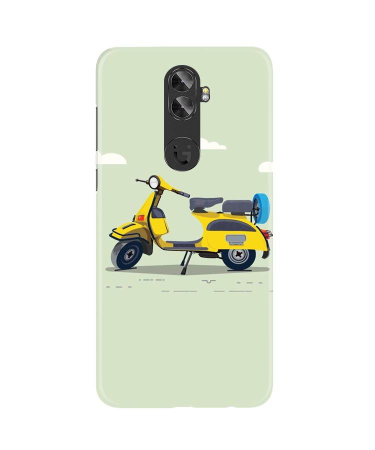 Vintage Scooter Case for Gionee A1 Plus (Design No. 260)