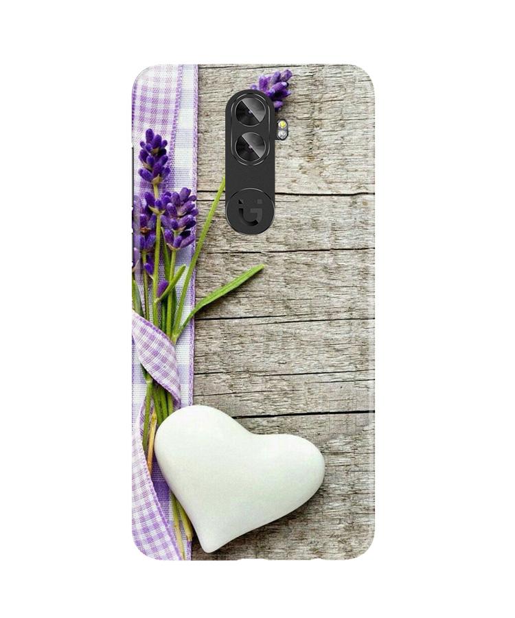 White Heart Case for Gionee A1 Plus (Design No. 298)