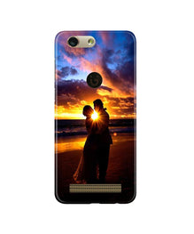 Couple Sea shore Mobile Back Case for Gionee F103 Pro (Design - 13)