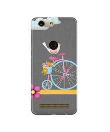 Sparron with cycle Mobile Back Case for Gionee F103 Pro (Design - 34)