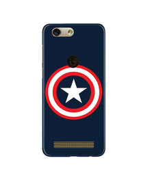 Captain America Mobile Back Case for Gionee F103 Pro (Design - 42)