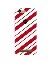 Red White Mobile Back Case for Gionee F103 Pro (Design - 44)