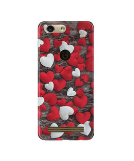 Red White Hearts Case for Gionee F103 Pro(Design - 105)