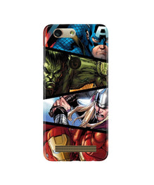 Avengers Superhero Mobile Back Case for Gionee F103 Pro  (Design - 124)