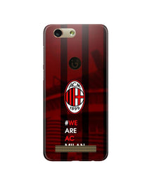AC Milan Mobile Back Case for Gionee F103 Pro  (Design - 155)