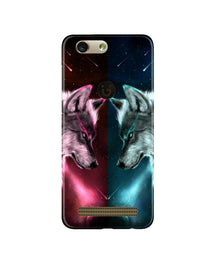 Wolf fight Mobile Back Case for Gionee F103 Pro (Design - 221)
