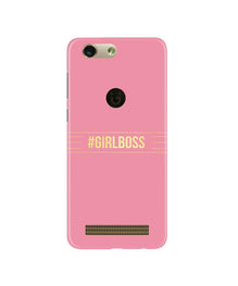 Girl Boss Pink Mobile Back Case for Gionee F103 Pro (Design - 263)