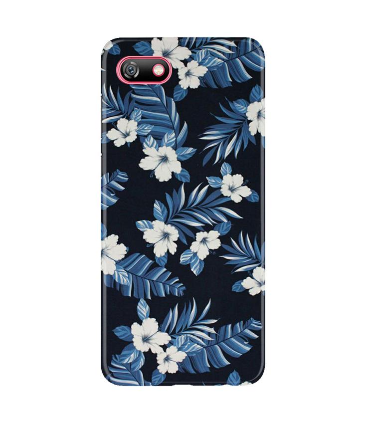 White flowers Blue Background2 Case for Gionee F205