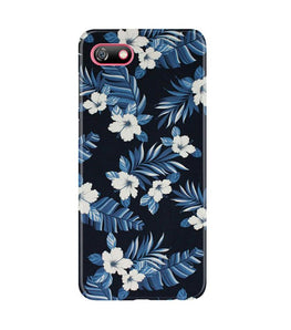 White flowers Blue Background2 Case for Gionee F205