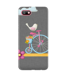 Sparron with cycle Mobile Back Case for Gionee F205 (Design - 34)