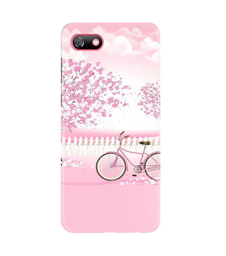 Pink Flowers Cycle Case for Gionee F205(Design - 102)