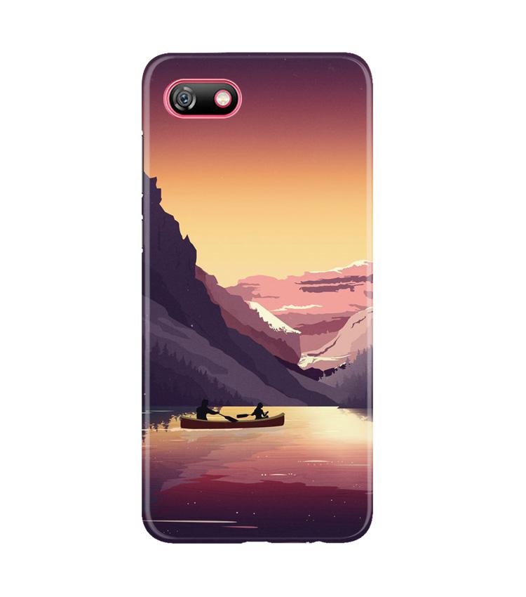 Mountains Boat Case for Gionee F205 (Design - 181)