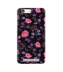 Rose Pattern Mobile Back Case for Gionee M5 (Design - 2)