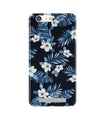 White flowers Blue Background2 Case for Gionee M5