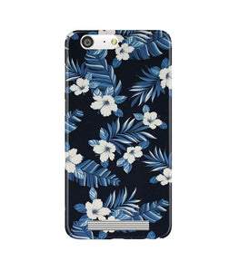 White flowers Blue Background2 Case for Gionee M5