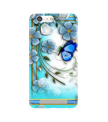 Blue Butterfly Mobile Back Case for Gionee M5 (Design - 21)