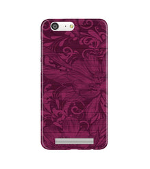 Purple Backround Mobile Back Case for Gionee M5 (Design - 22)
