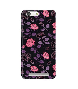 Rose Black Background Case for Gionee M5