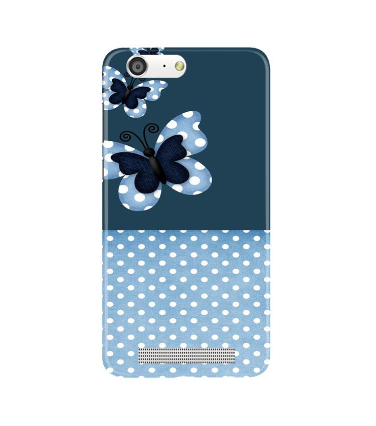 White dots Butterfly Case for Gionee M5