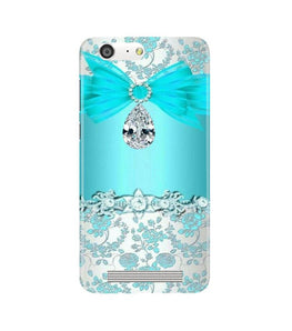 Shinny Blue Background Case for Gionee M5