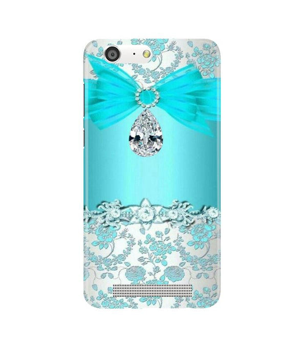 Shinny Blue Background Case for Gionee M5