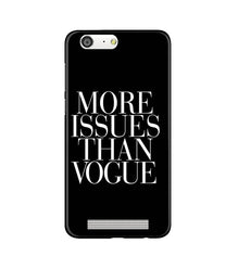 More Issues than Vague Mobile Back Case for Gionee M5 (Design - 74)