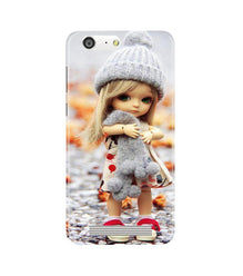 Cute Doll Mobile Back Case for Gionee M5 (Design - 93)