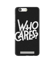 Who Cares Mobile Back Case for Gionee M5 (Design - 94)